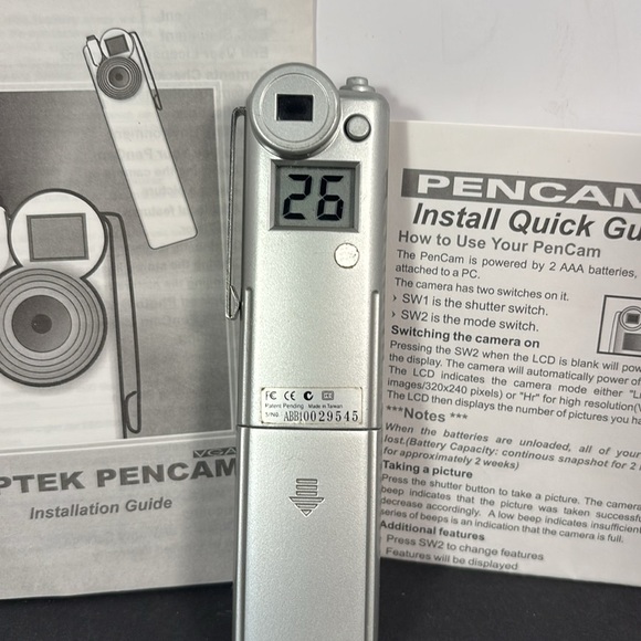 Vintage Aiptek PenCam VGA Digital Mini Camera with Manual - Picture 3 of 5